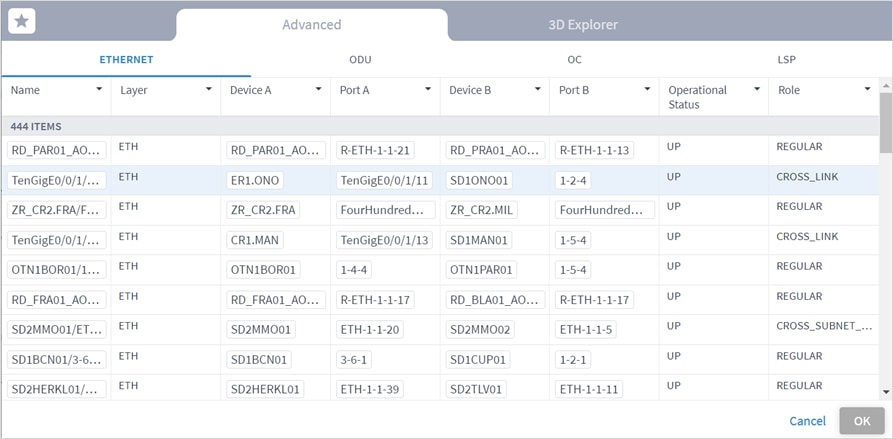 Graphical user interface, application, tableDescription automatically generated