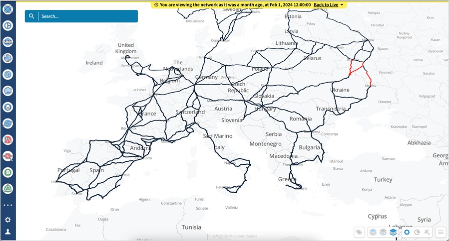 A map of europe with black linesDescription automatically generated