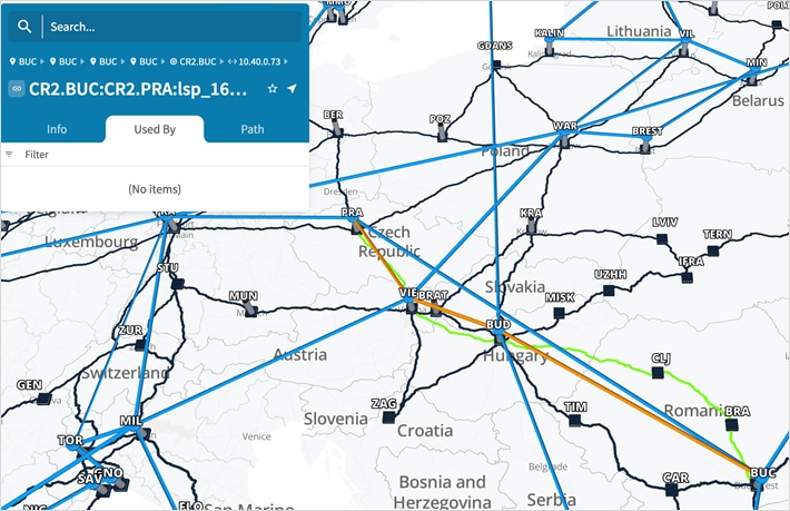 A map with lines and dotsDescription automatically generated