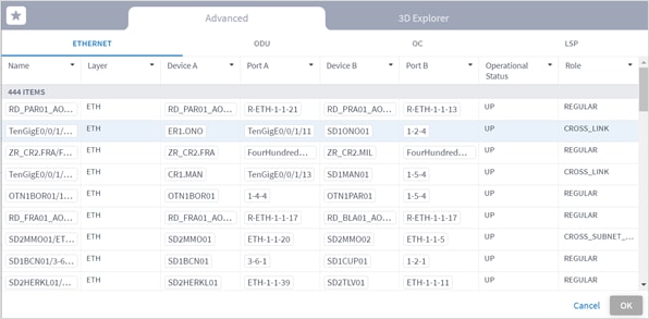 Graphical user interface, application, tableDescription automatically generated