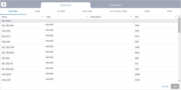 Graphical user interface, application, tableDescription automatically generated