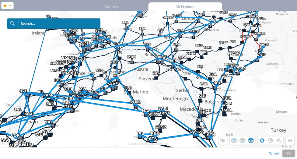 A map of a networkDescription automatically generated