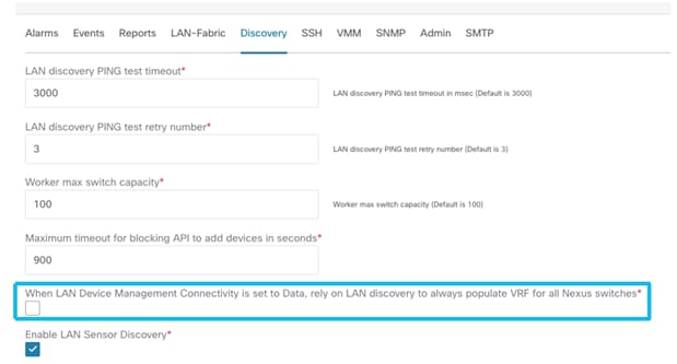 Graphical user interface, text, application, emailDescription automatically generated,Figure 3: Enable NDFC Server Settings.