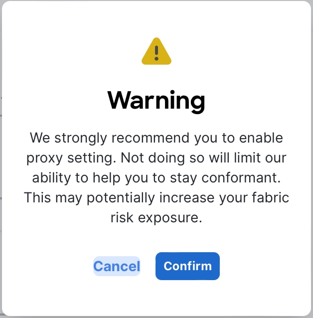 A screenshot of a warning messageDescription automatically generated