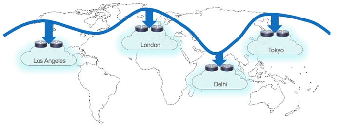 A diagram of a global networkDescription automatically generated