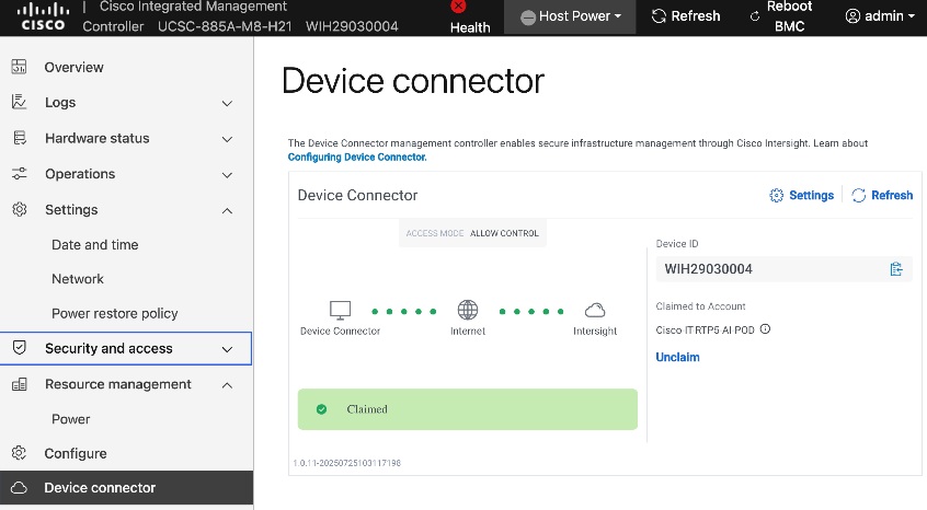 A screenshot of a device connectorAI-generated content may be incorrect.