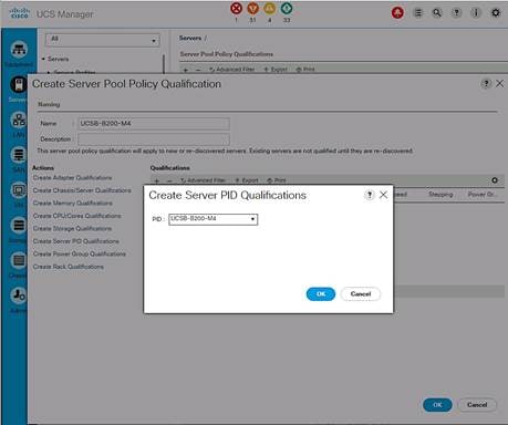 Description: DeploymentGuide-Screenshots/UCS%20Server%20Configuration%20Screenshots/ServerPoolQualificationPolicy-2.png