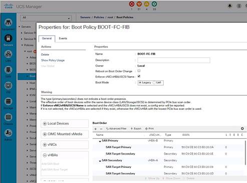 Description: DeploymentGuide-Screenshots/UCS%20Server%20Configuration%20Screenshots/BootPolicyFigures/BP-FIB-SummaryView.png