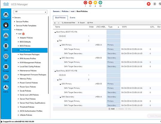 Description: DeploymentGuide-Screenshots/UCS%20Server%20Configuration%20Screenshots/BootPolicyFigures/BP-SummaryView.png