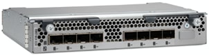 A close up of the Cisco UCS 2408 Fabric Extender