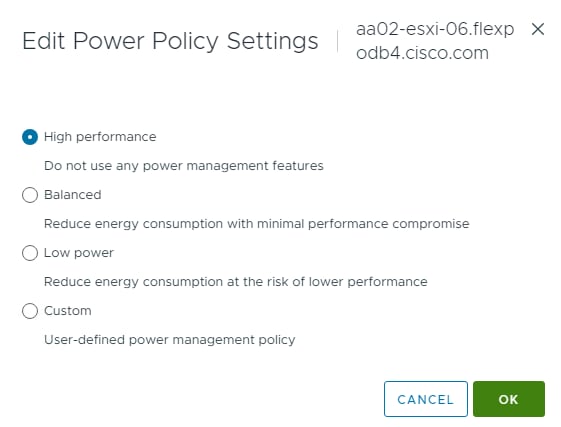 A screenshot of a power policyDescription automatically generated