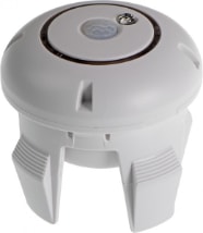 A white round object with a round buttonAI-generated content may be incorrect.