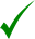 Green tick - simple
A simple green tick
