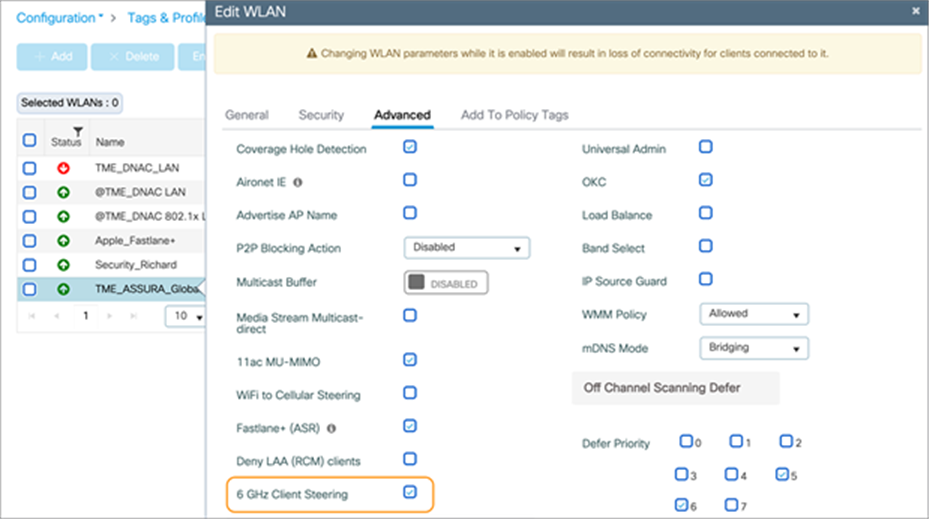 Enabling 6 GHz Client Steering