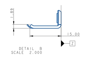 A blueprint of a metal pieceAI-generated content may be incorrect.