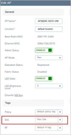 FlexConnect mode on the C9800