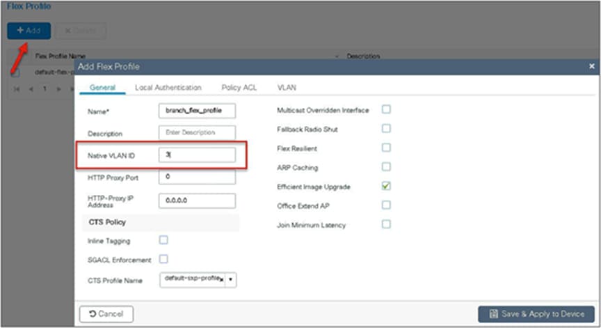 Add Flex Profile