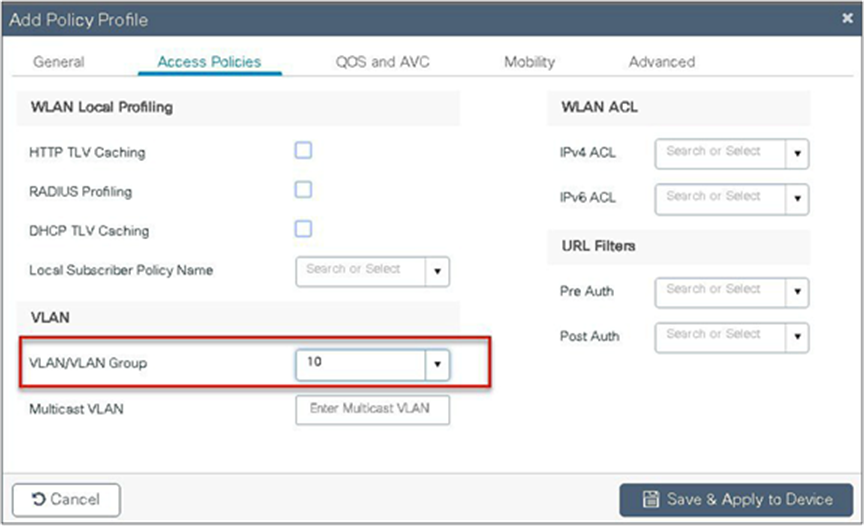 Add policy profile