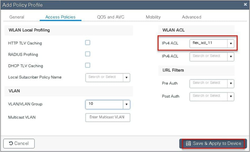 Add policy profile