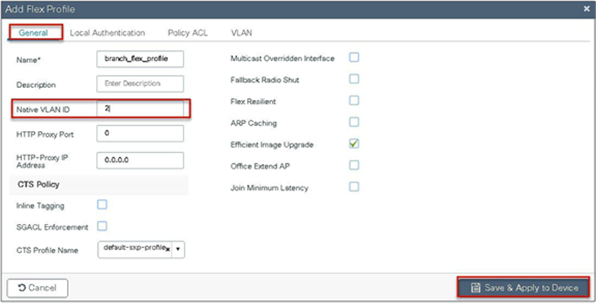 Add Flex Profile