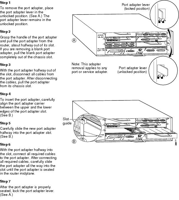 MIXMultichannel T1/E1 Port Adapter Installation and Configuration Removing and Installing the