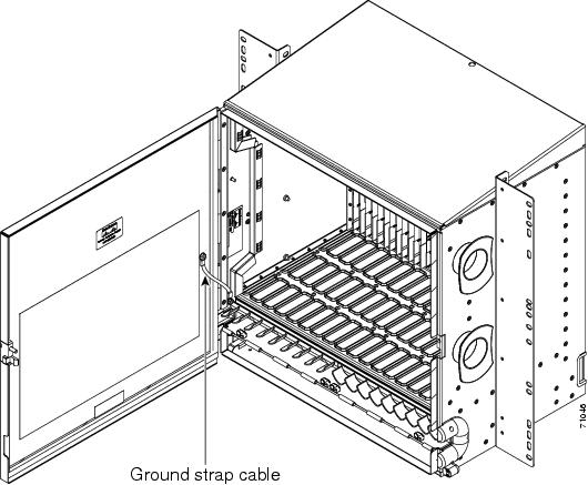 Shelf Assembly with Door Ground Strap Retrofit Kit Installed (ANSI)