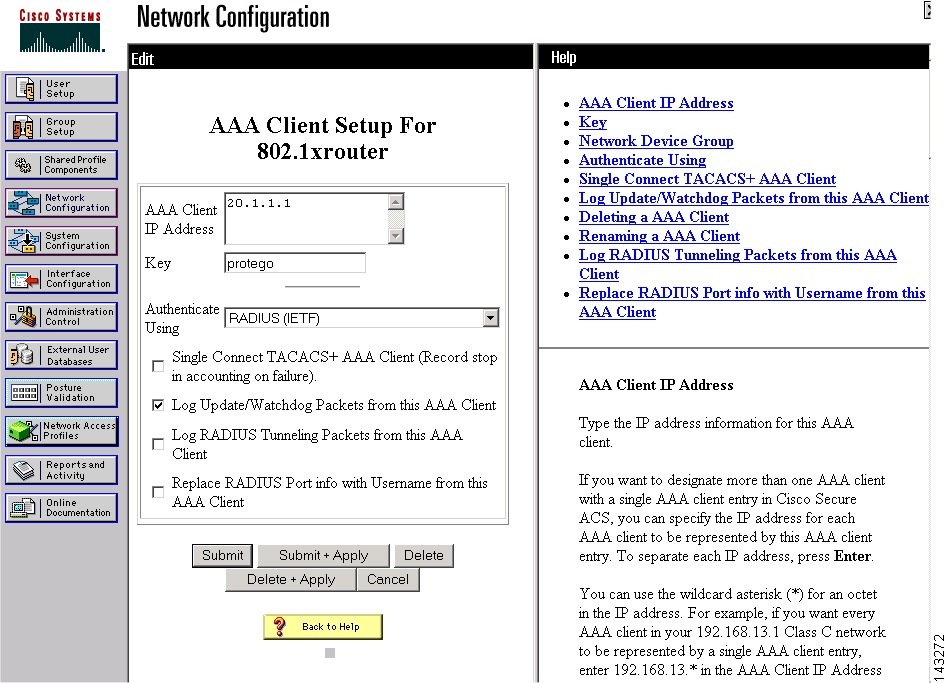 Configuring AAA Devices Cisco