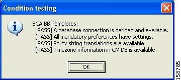 Condition Testing Dialog Box