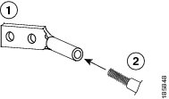 Describes how to insert a grounding wire into a grounding lug.