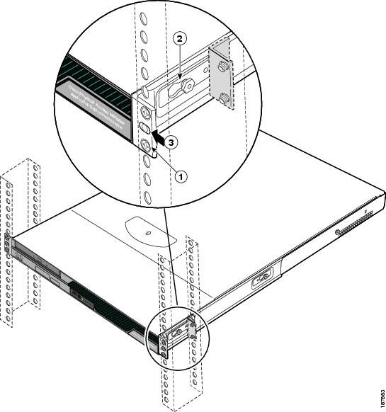 Cisco Physical Access Manager Appliance User Guide, Release 1.1.0 Rack Mounting the Cisco PAM