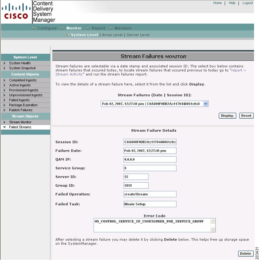 Cisco Tv Cds 2 5 Isa Software Configuration Guide System Monitoring Cisco Videoscape Distribution Suite For Internet Streaming Cisco