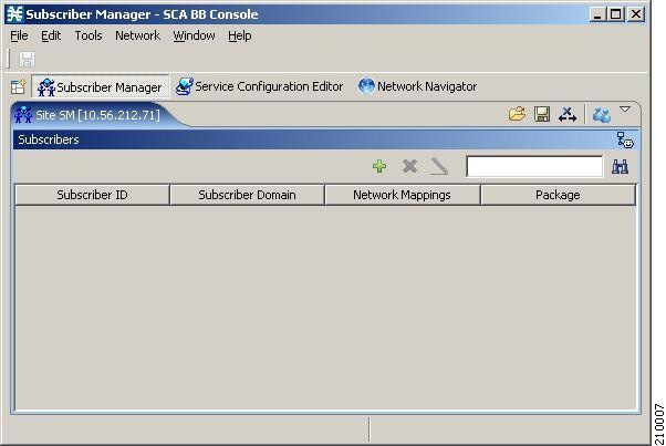 Subscriber Manager SCAS BB Console
