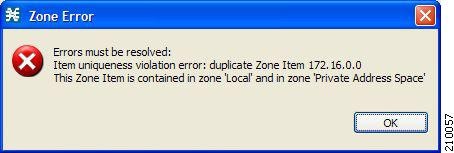 Zone Error