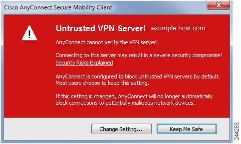 cisco anytime connect certificate validation failure