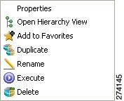 Duplicate Existing Report Popup Menu