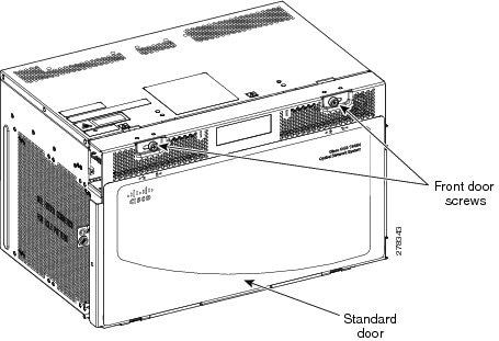 Closing the Standard Door of the ONS 15454 M6 Shelf