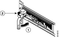 Securing a supervisor module to its slot.