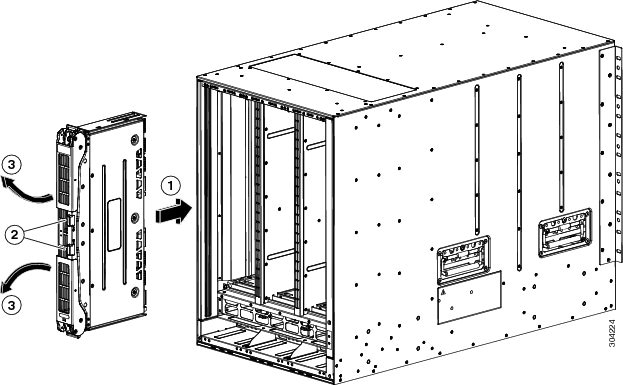 Inserting a fabric module into the chassis