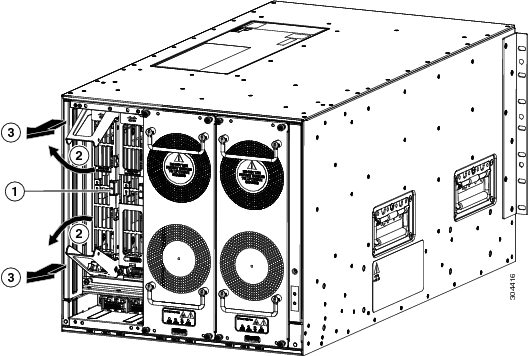 Removing a fabric module.