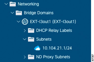Cisco APIC GUI からのスクリーン キャプチャ。