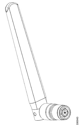 Cisco Antenna Dipolo AIR-ANT2524DB-R – Dual Band 2.4 GHz 2dBi / 5 GHz 4dBi, Colore Nero