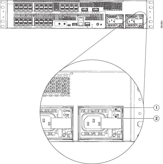 AC-input Power Supply LED Locations