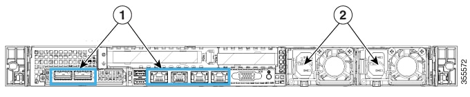 Figure 7: Rear Panel LEDs on the Cisco DNA Center Appliance