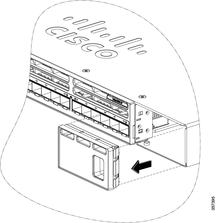 Tháo Blank Module khỏi Switch Cisco 9200