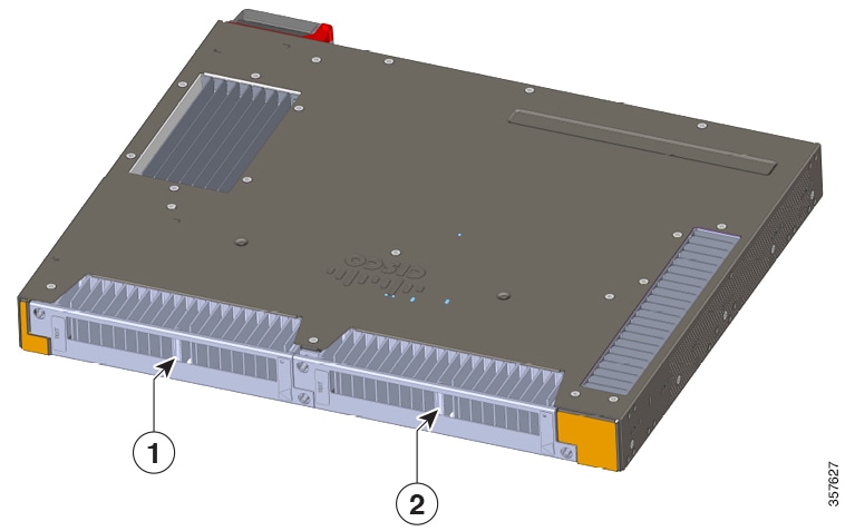 Power supply units at back of switch