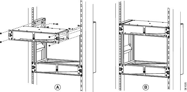 Installing the horizontal air plenum above the vertical plenums