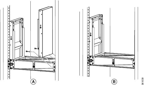 Installing the right vertical air plenum