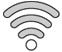 Wi-Fi-pictogram met 1 actieve balk