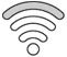 Wi-Fi-pictogram met 3 actieve balken
