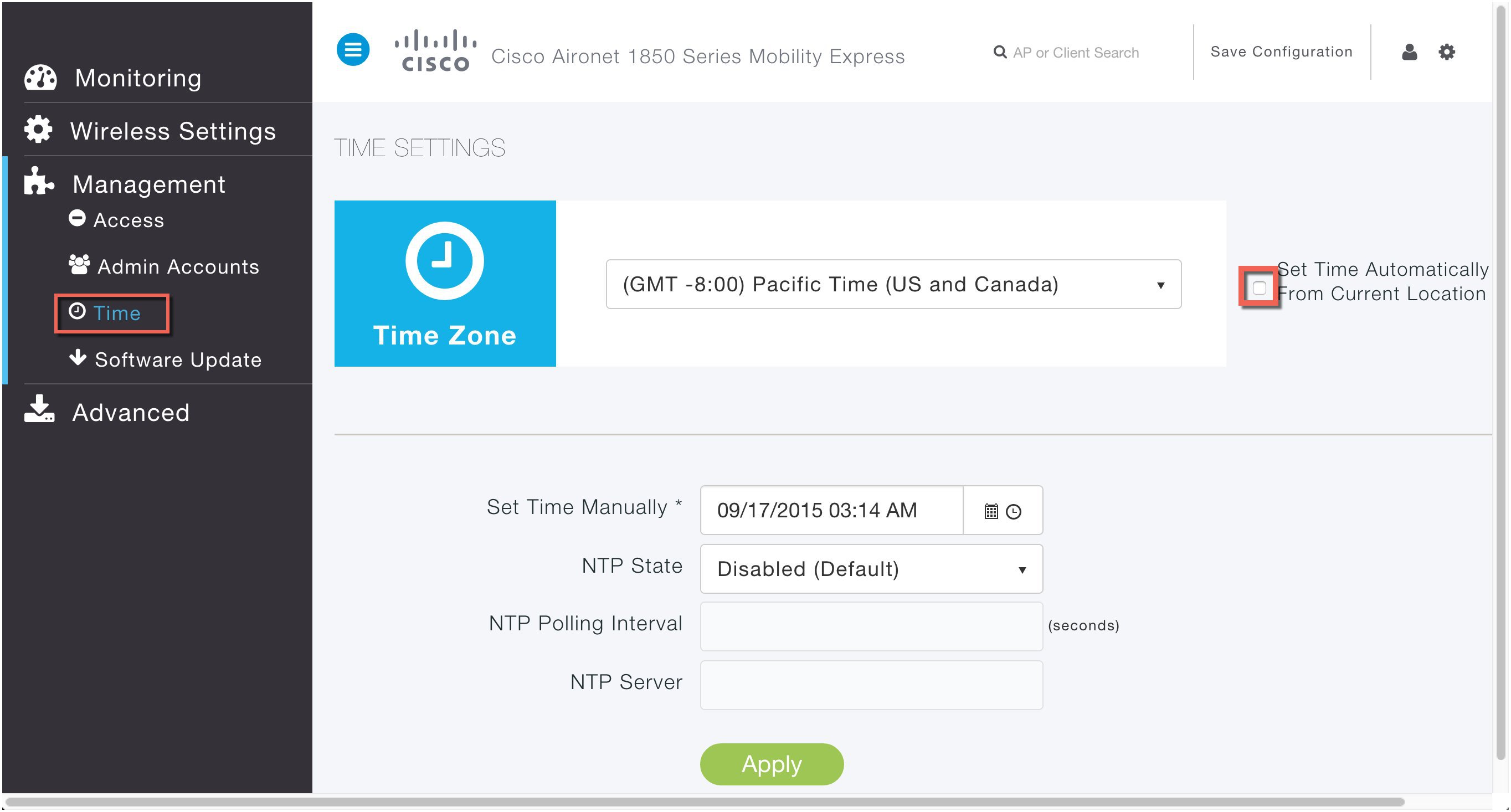 Cisco Mobility Express Deployment Guide Managing Mobility Express Network Cisco 5500 Series Wireless Controllers Cisco